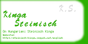 kinga steinisch business card